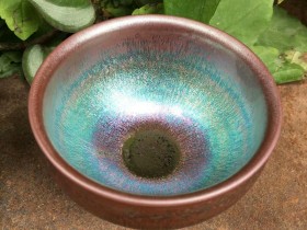 李增贵师傅 七彩窑变:口径8.9*6.2