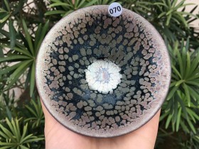 叶兴有师傅 鹧鸪斑斗笠盏:口径9*5 全手工