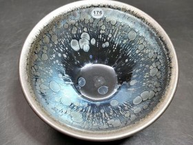 叶镔师傅 油滴盏:口径9*4.6