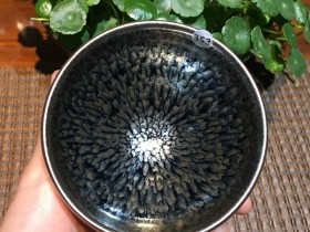 陈孝友老师 百花敛口盏:口径9.5*5.2