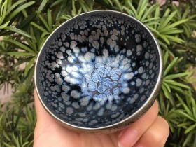 范宏远老师 油滴敛口盏:口径8*4.5