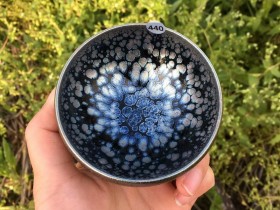 范宏远老师 油滴敛口盏:口径8*4.5