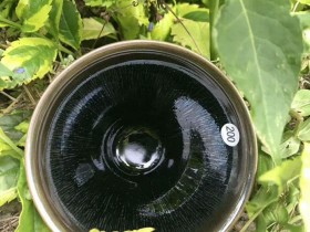 吴声华老师 双色釉茶抹兔毫盏:口径9*5.5