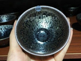 陈亮老师 油滴束口盏:口径8.5*5