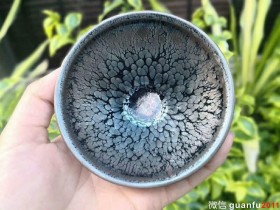 张俊翔 蓝油滴盏:口径9.5*5.5
