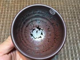 李喜寿 彩金螺旋盏 蛋型杯:口径8*6.5