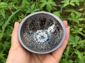 陈亮老师 油滴束口盏:口径7.8*4.3