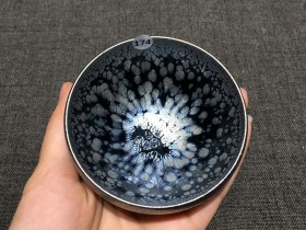 范宏远老师 油滴敛口盏:口径8*4.5