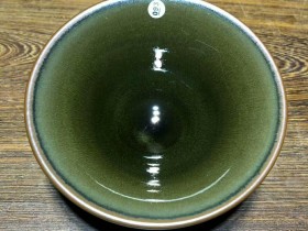 叶镔师傅 冰裂纹茶沫釉:口径10.8*4.6