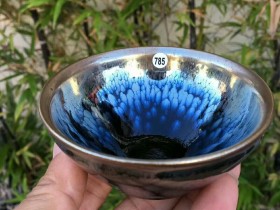 卢刚师傅 油滴盏:口径9.2*5.6