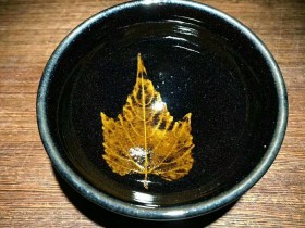 林正展师傅 乌金木叶:口径8.5*4.8