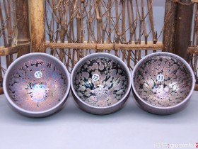 第一品牌 飞惺-建盏: 束口鹧鸪斑茶盏*紫金  9.5X6 黑金系列