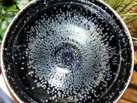 张健鑫老师 黑底银斑 12.5口径点茶神器