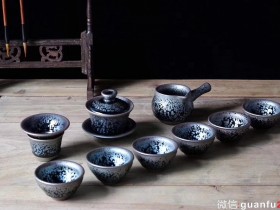 非遗传承人|邹云源老师 油滴茶具12件套