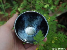 周永金老师 蓝光油滴盏 敛口 7.8*5.0