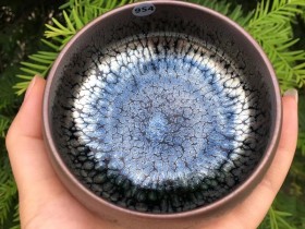 范奇明老师 手工作品 油滴禅定杯 口径9 高4.8