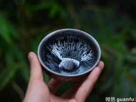 原窑建盏 叶新奴师傅 传统银油滴