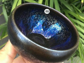 七彩曜变油滴新器型~陆子旺师傅作品! 口径8.1高9高6.1