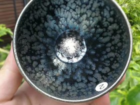 李英手制油滴盏 口径:8.5 高:5.2