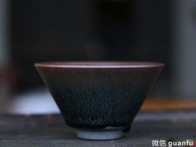 廖友泉师傅作品 精品银兔毫斗笠
