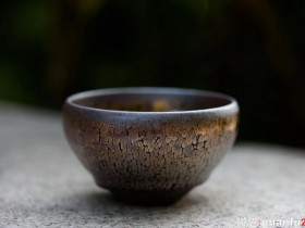 叶新奴师傅 紫金茶盏 无足钵