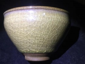 名家作品 邱华忠师傅邱字款 钻石冰裂 经典束口型 尺寸9/5.8