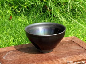 巫贵豪老师 佛光束口盏 口径9高5.2