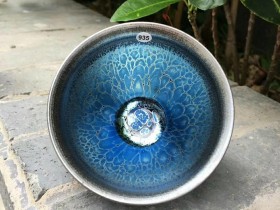 范德有师傅作品~蓝莲花!口径8.8高5.7