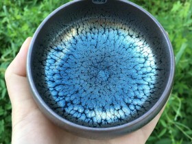 范奇明老师 全手工作品 油滴禅定杯 口径8.8 高4.8