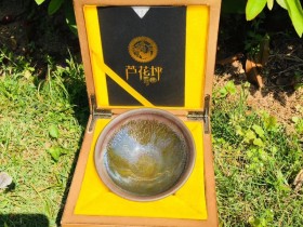 省级大师-孙福昆老师 作品 新品 昆仑雪菊 束口盏 口径9.8高4.5