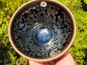 非遗传承人 杨敏老师 作品鹧鸪斑盏 口径9.5高6