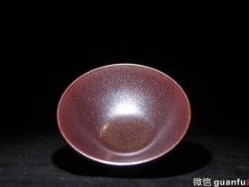 杨兴生老师 柴烧 柿红 9 x 4.3 cm