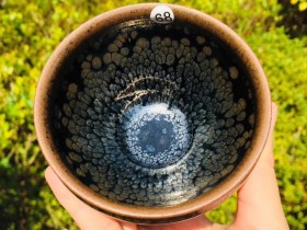 非遗传承人 杨敏老师 作品 鹧鸪斑盏 口径8.7高5.7