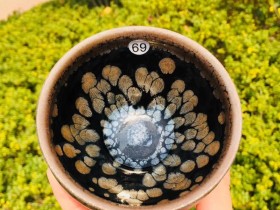 非物质文化传承人 杨敏老师 鹧鸪斑束口盏 口径8.3高5.3