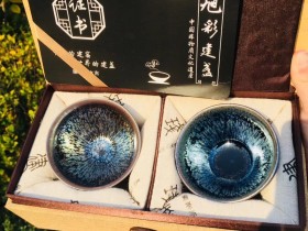 旭彩 俞彩恭老师 红蓝对杯套组