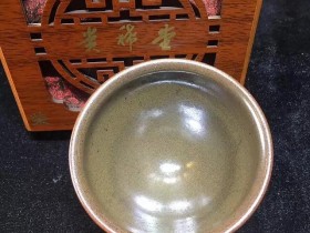 贵稀堂-建盏传承人詹桂溪师傅 柴烧敛束口盏 口径8.8高5.5