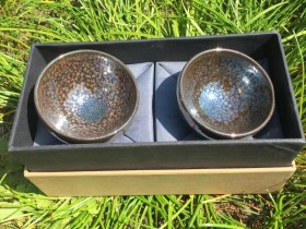 杨飞老师 龙凤呈祥 赤金盏 口径7高4.5