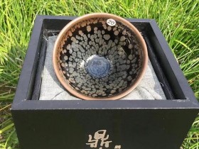 非遗传承人·杨敏老师 作品 鹧鸪斑·古鸟盏 口径  9.3高6.3