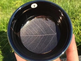 徐忠老师 菩提叶盏 口径9.2高5