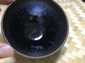 福佬早期作品,蓝鹧鸪盅杯