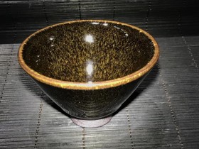 叶礼孝师傅 茶沫色兔毫盏