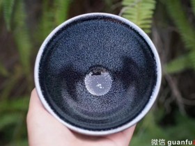 清风建盏•陈乃文老师 手工盏 束口盏•星光现•12.8×7