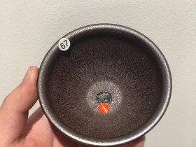 作者:江有庭老师  作品:金花银莲天目盏 口径:9.7 cm*5.3 cm