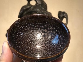 台湾-邵椋扬老师 曜变茶盏 口径:9高:6