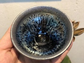 【李达】老师作品 鹧鸪斑茶盏 (限量版滴 束囗) 口径:8.5高:5.8