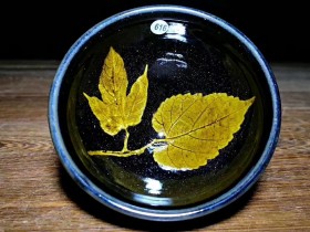 乌金双木叶盏~林正展师傅新品!