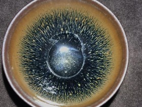 仿古风格金兔毫盅杯  吴积辉老师手工作品