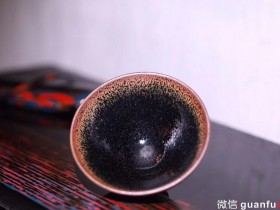 郑渗添师傅 古法柴窑 油滴敛口9.5/4.6