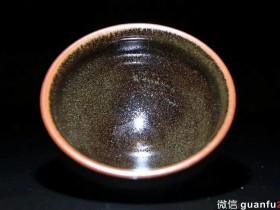 木易阳建盏 杨兴生老师 柴烧茶叶末 口径9 高5.3