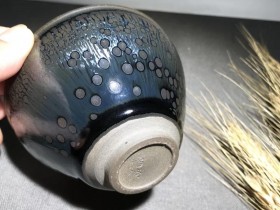 非遗传承人,吴周福(福佬)老师作品 曜变束口盏
